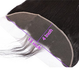 Angie Queen Ear To Ear 13x4 Lace Frontal Closure Brazilian Virgin Straight Human Hair
