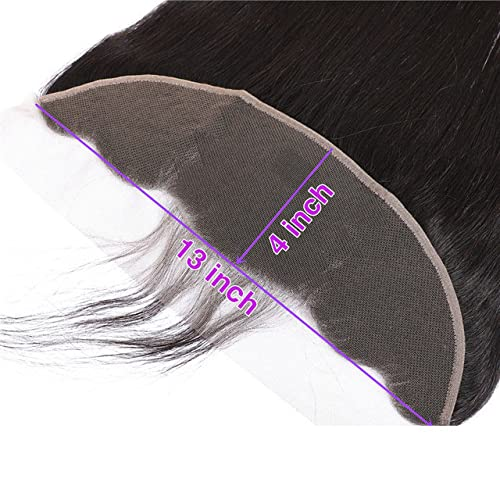 Angie Queen Ear To Ear 13x4 Lace Frontal Closure Brazilian Virgin Straight Human Hair