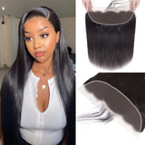 Angie Queen Ear To Ear 13x4 Lace Frontal Closure Brazilian Virgin Straight Human Hair