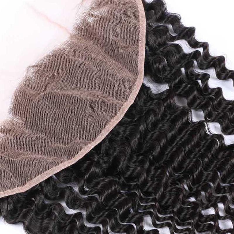 Angie Queen  Lace Frontal Closure Brazilian Curly Hair 13*4 Frontal Closure Lace Human Hair