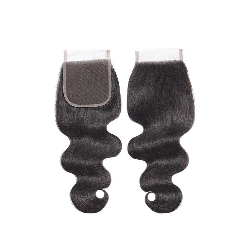 Angie Queen Body Wave 4x4 Free Part Lace Closure Virgin Human Hair Top Swiss Lace Closure