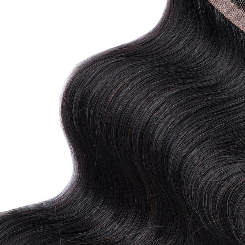 Angie Queen Body Wave 4x4 Free Part Lace Closure Virgin Human Hair Top Swiss Lace Closure