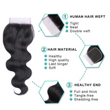 Angie Queen Body Wave 4x4 Free Part Lace Closure Virgin Human Hair Top Swiss Lace Closure