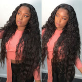 Angie Queen 13x4 Lace Front Wigs Brazilian Loose Deep Wave Human Hair Wigs 180% Density Pre-plucked