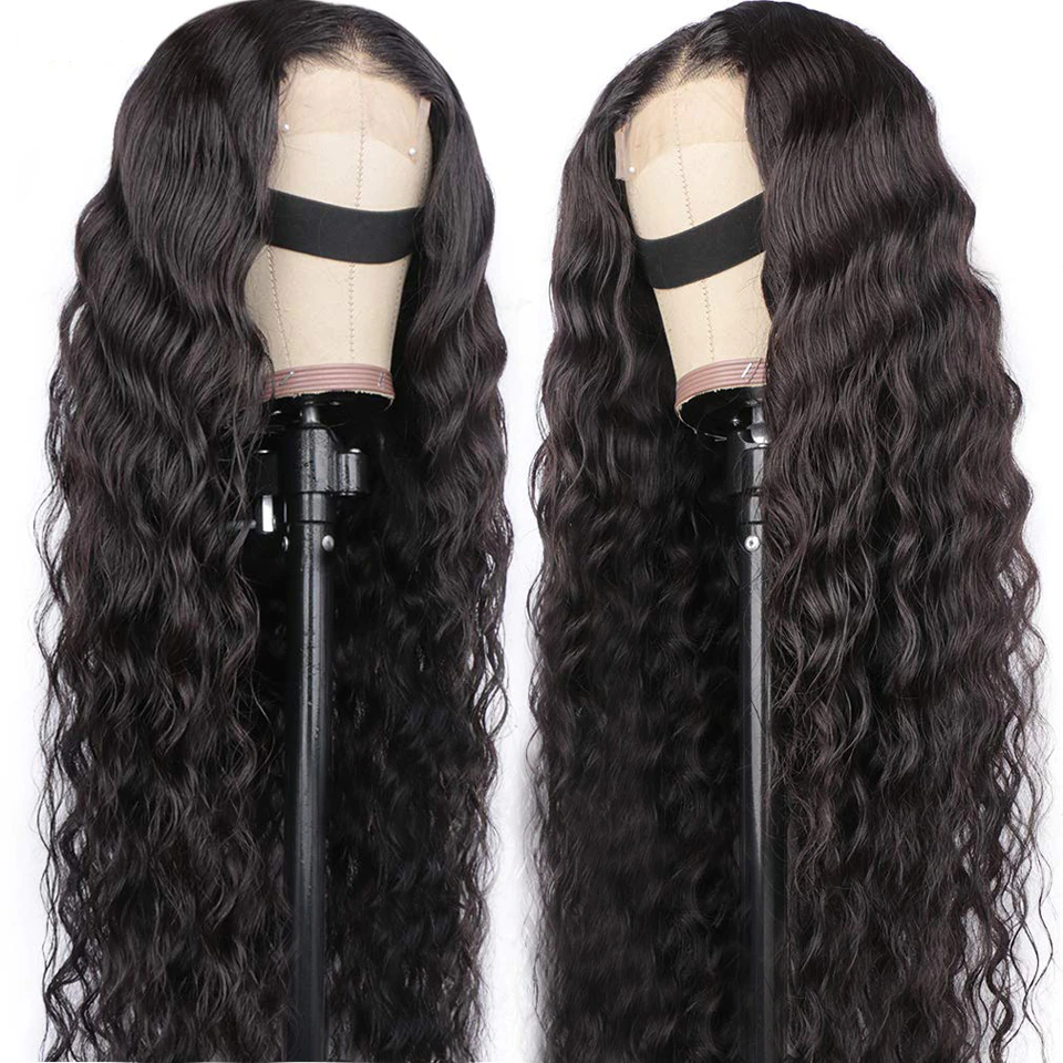 Angie Queen 13x4 Lace Front Wigs Brazilian Loose Deep Wave Human Hair Wigs 180% Density Pre-plucked