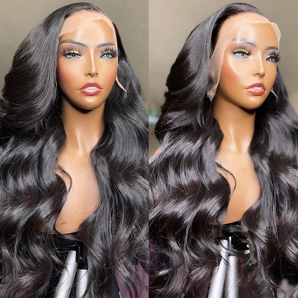 Angiequeen HD 13x6 Body Wave Wig 18-36 inches Transparent Lace Long Wig