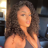 Angie Queen Bob Lace Wigs Peruvian Curly Human Hair Wigs Pre-plucked