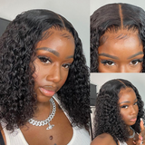 Angie Queen Bob Lace Wigs Malaysian Deep Wave Human Hair Wigs Pre-plucked