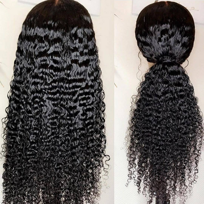 Angie Queen Jerry Curly 4x4 Lace Closure Wigs 150% Density Remy Human Hair Wigs