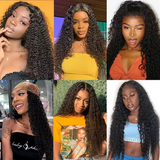 Angie Queen Jerry Curly 4x4 Lace Closure Wigs 150% Density Remy Human Hair Wigs
