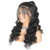 Angie Queen Loose Deep Wave13x4  Lace Front Wig Human Hair Wig For Women Indian Hair pre-plucked