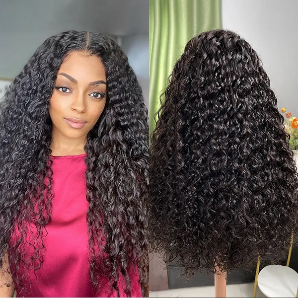 Angie Queen Deep Wave Lace Front Human Hair Wigs 13x4 Brazilian Remy Hair Lace Wig For Women