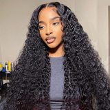 Angie Queen Affordable deep wave 4x4 Lace Closure Human Hair Wigs Pre Plucked
