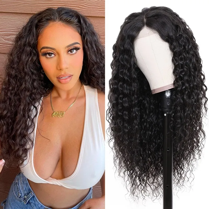 Angie Queen 150% Density Water Wave Pre-plucked 13x4 Human Hair Lace Front Wigs