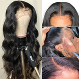 Angie Queen 13x4 Indian Lace Frontal Wigs Body Wave 100% Human Hair Wigs For Women