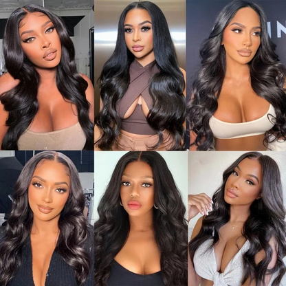 Angie Queen 13x4 Indian Lace Frontal Wigs Body Wave 100% Human Hair Wigs For Women