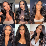 Angie Queen 4x4 Lace Closure Wig Body Wave Hair Pre-plucked Natural Color Virgin Human Hair