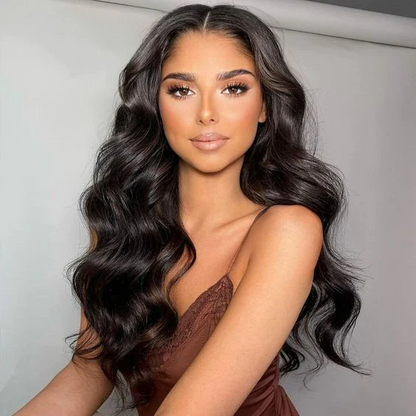 Angie Queen 4x4 Lace Closure Wig Body Wave Hair Pre-plucked Natural Color Virgin Human Hair