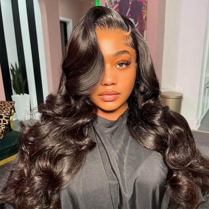 AngieQueen 13x4 13x6 Undetectable Invisible Lace body wave Front Lace Wig