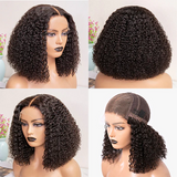 Angie Queen Curly wave 5x5 HD Short Bob Lace Glueless Wigs