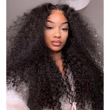 Angiequeen 5X5 HD Lace Water Wave Pre Plucked Closure Long Human Hair Wigs