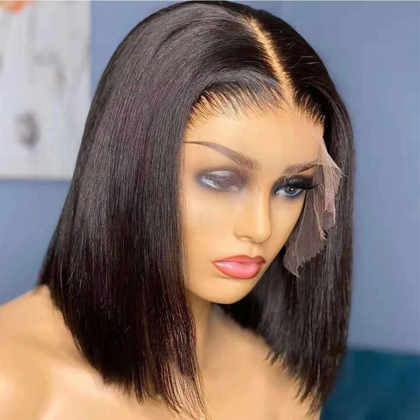 Angie Queen Straight 13x4 HD/Transparent Bob Front Wigs 200% Density