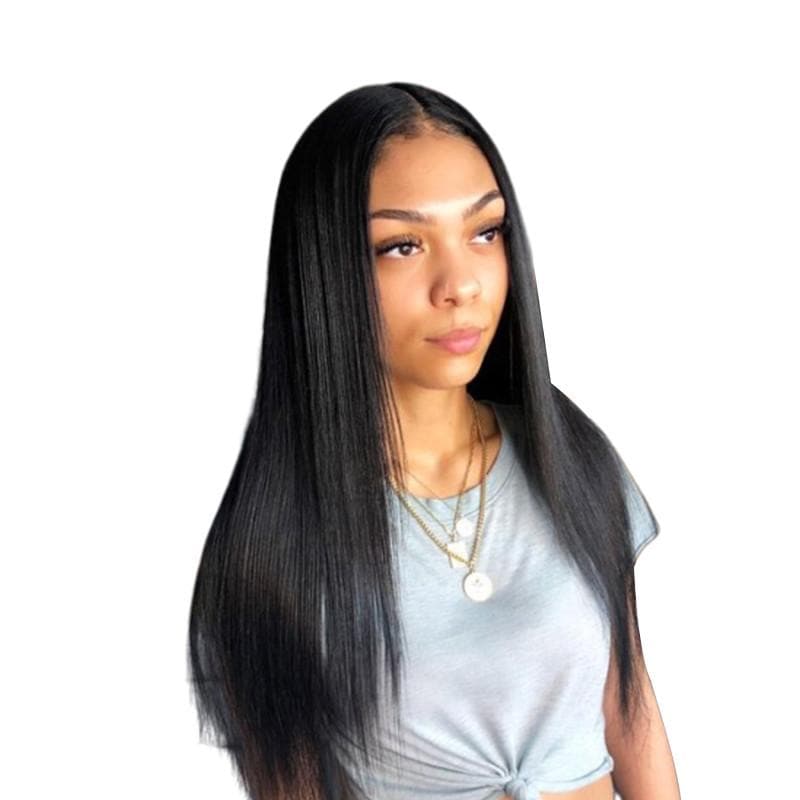 Affordable Angie Queen 4 Bundles with Frontal Brazilian Silky Straight Virgin Human Hair Weave Bundles on Sales, No Shedding, No Tangle, Unprocessed Raw Cuticle Aligned Virgin Hair, Free Shipping, 2-4 Days Arrival. 7 Days No Reason Return.