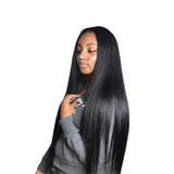 Affordable Angie Queen 3 Bundles with Closure Brazilian Silky Straight Virgin Human Hair Weave Bundles on Sales, No Shedding, No Tangle, Unprocessed Raw Cuticle Aligned Virgin Hair, Free Shipping, 2-4 Days Arrival. 7 Days No Reason Return.