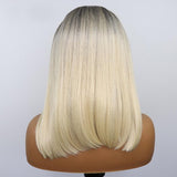 Angie Queen T1b/613 Straight T Part Lace Bob Wig