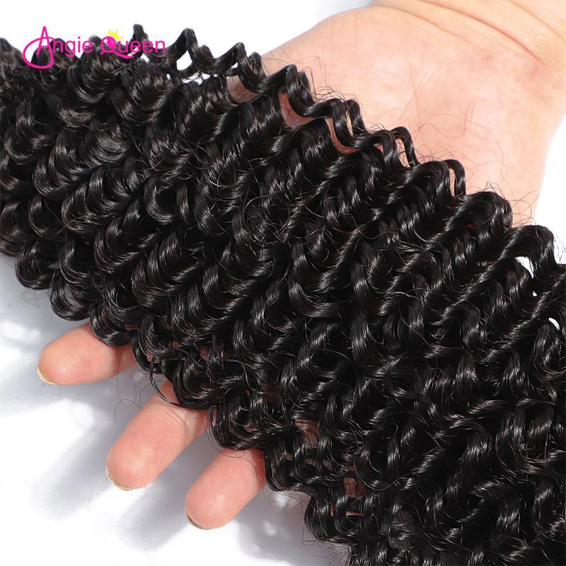Angie Queen 1 Bundle Malaysian Curly Virgin Human Hair Weave Bundles