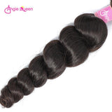 Angie Queen 4 Bundles Indian Loose Wave Virgin Human Hair Weave Bundles