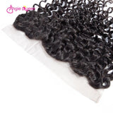 Angie Queen 4 Bundles with Frontal Malaysian Water Wave Virgin Human Hair Weave Bundles