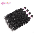 Angie Queen 3 Bundles Peruvian Water Wave Virgin Human Hair Weave Bundles