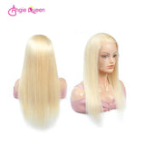 Angie Queen 13x4 Lace Front Wigs Pure 613 Blonde Straight Human Hair With Baby Hair