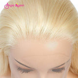 Angie Queen 13x4 Lace Front Wigs Pure 613 Blonde Straight Human Hair With Baby Hair