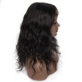 Angiequeen Natural  Wave Closure Wig Pre Plucked  Clsoure Wig 16 inches