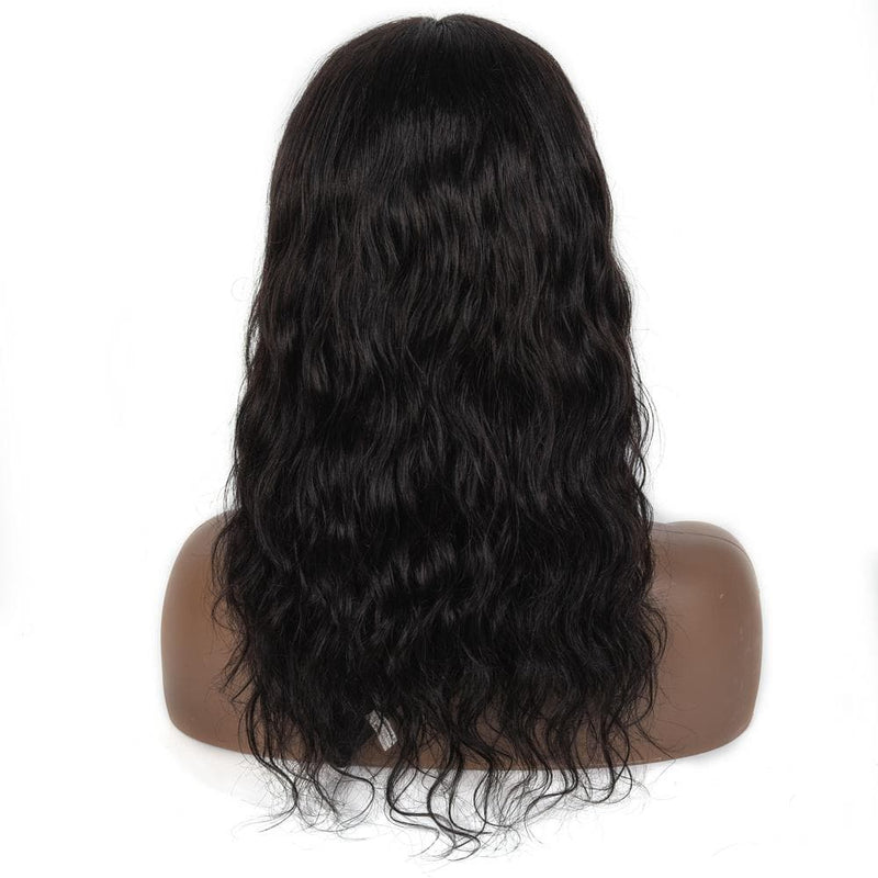 Angiequeen Natural  Wave Closure Wig Pre Plucked  Clsoure Wig 16 inches