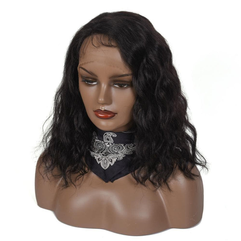 Angiequeen Closure Wig Right Side Lace Part Wigs Body Wave Pre Plucked With Baby Hair 16inches