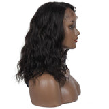 Angiequeen Closure Wig Right Side Lace Part Wigs Body Wave Pre Plucked With Baby Hair 16inches