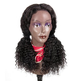 Angie Queen 13x4 T Part Lace Front Wigs Peruvian Deep Wave Human Hair Wigs 180% Density Pre-plucked
