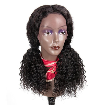 Angie Queen 13x4 T Part Lace Front Wigs Malaysian Deep Wave Human Hair Wigs 180% Density Pre-plucked