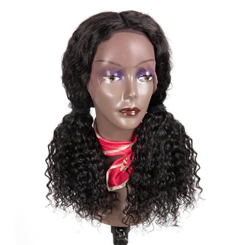 Angie Queen 13x4 T Part Lace Front Wigs Malaysian Deep Wave Human Hair Wigs 180% Density Pre-plucked