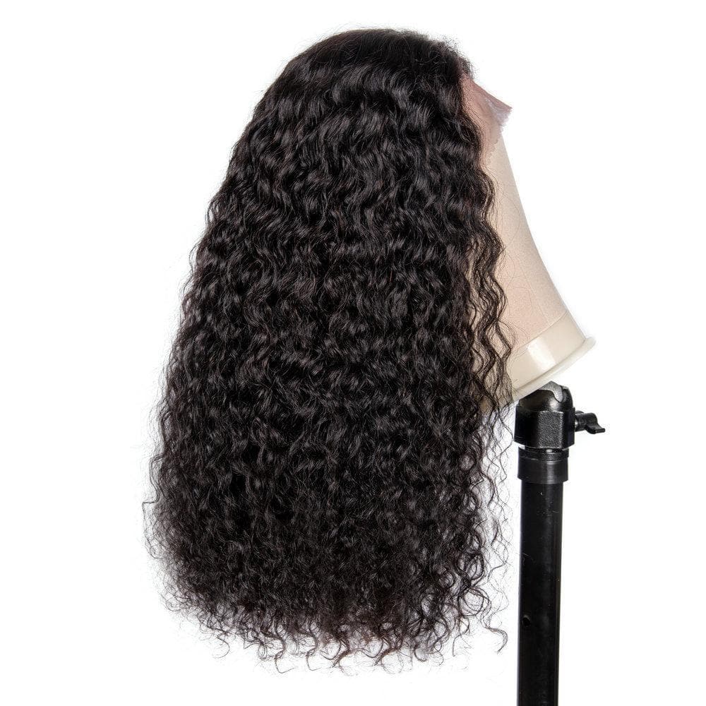 Angie Queen 13x4 T Part Lace Front Wigs Brazilian Water Wave Human Hair Wigs 180% Density Pre-plucked