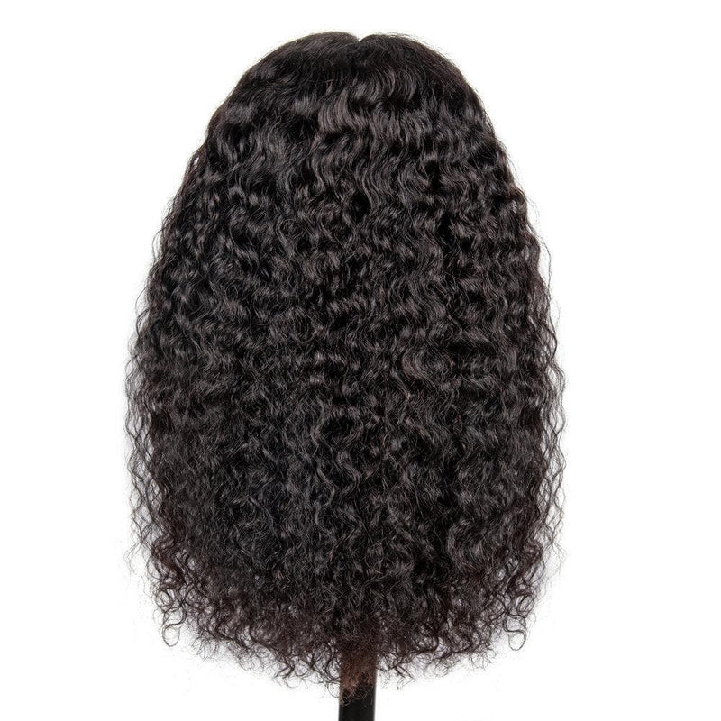 Angie Queen 13x4 T Part Lace Front Wigs Peruvian Water Wave Human Hair Wigs 180% Density Pre-plucked