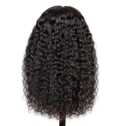 Angie Queen 13x4 T Part Lace Front Wigs Indian Water Wave Human Hair Wigs 180% Density Pre-plucked