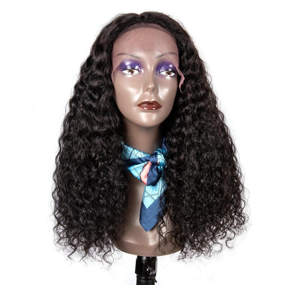 Angie Queen 13x4 T Part Lace Front Wigs Brazilian Water Wave Human Hair Wigs 180% Density Pre-plucked