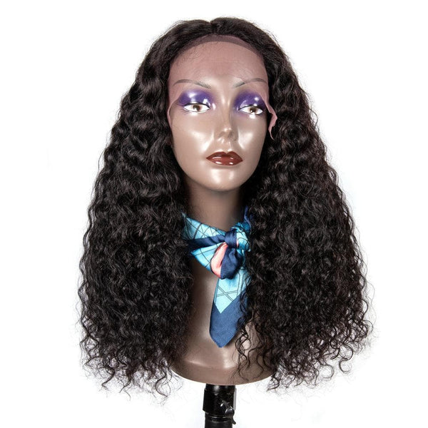 Angie Queen 13x4 T Part Lace Front Wigs Peruvian Water Wave Human Hair Wigs 180% Density Pre-plucked