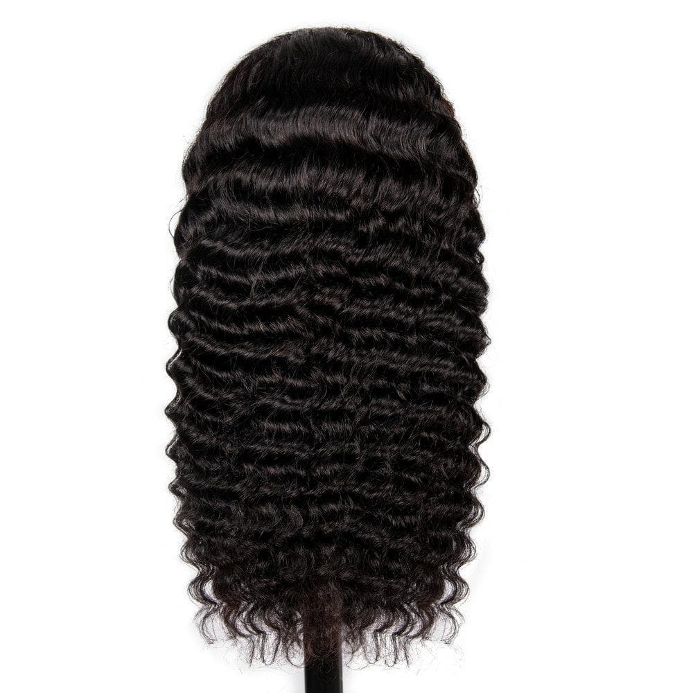 Angie Queen 13x4 T Part Lace Front Wigs Brazilian Loose Deep Wave Human Hair Wigs 180% Density Pre-plucked
