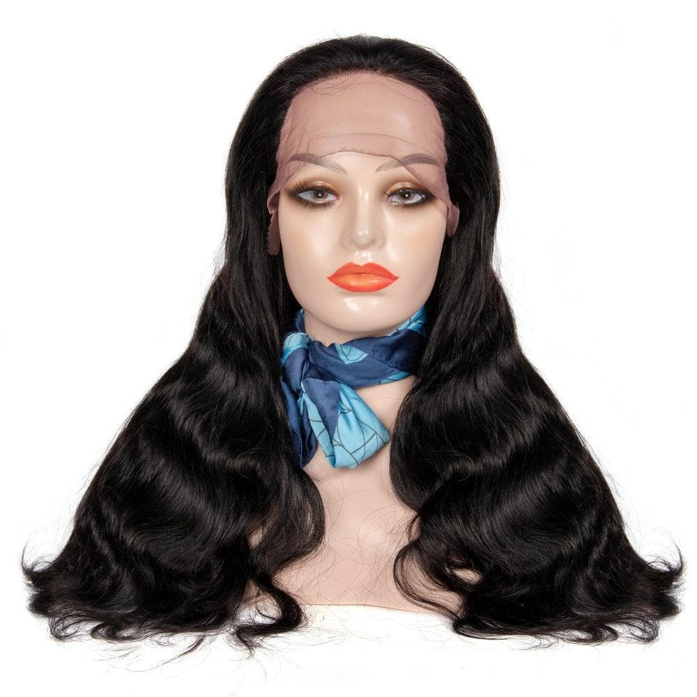 Angie Queen 13x4 T Part Lace Front Wigs Peruvian Body Wave Human Hair Wigs 180% Density Pre-plucked