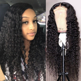 Angie Queen 13x4 Lace Front Wigs Brazilian Deep Wave Human Hair Wigs 180% Density Pre-plucked